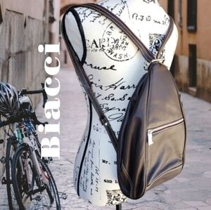 Biacci Brown Leather backpack purse NWT